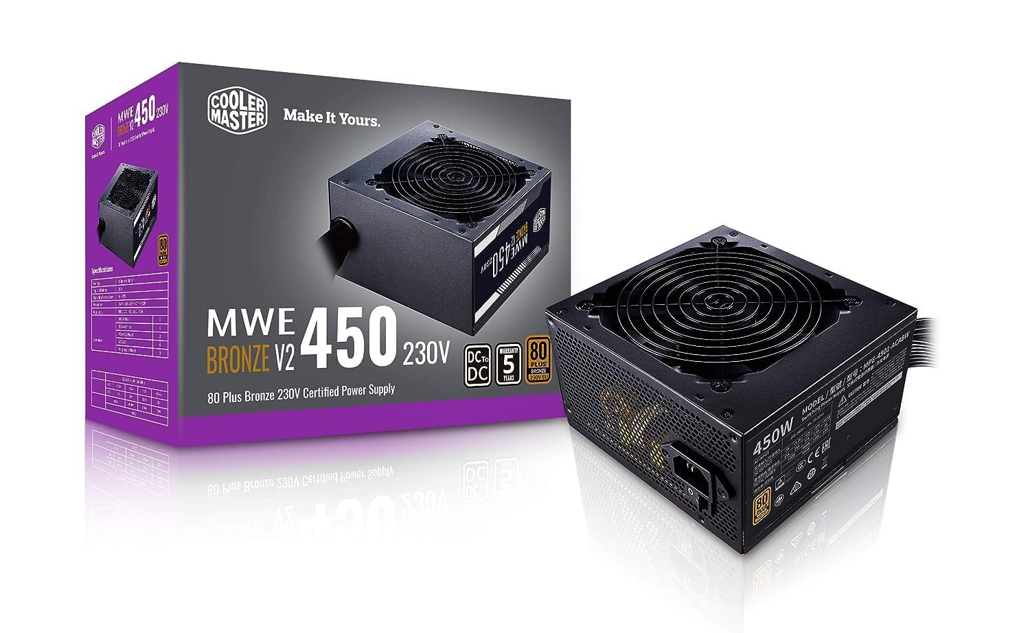 COOLER MASTER MWE BRONZE V2 230V 450W POWER SUPPLY