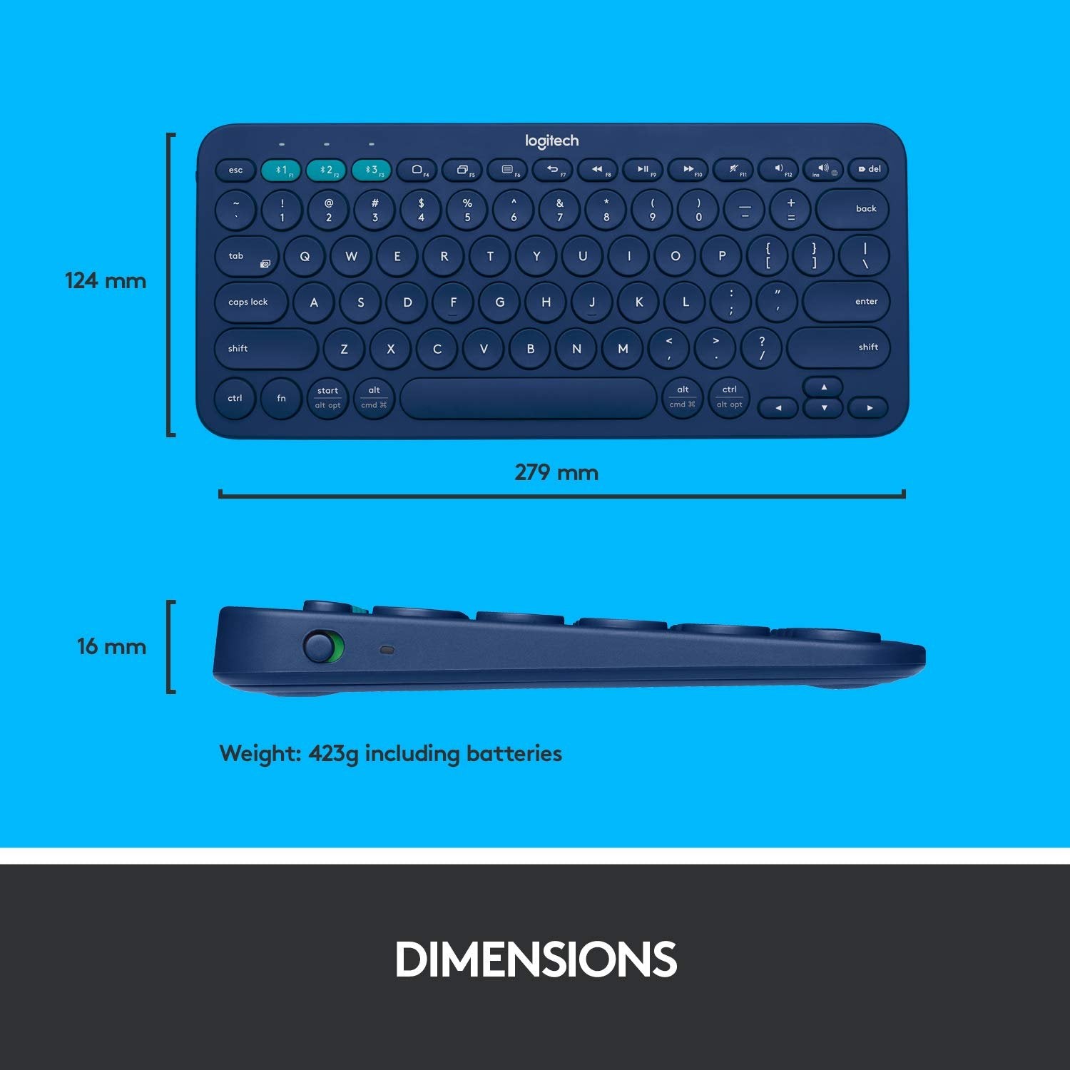 LOGITECH WIRELESS MULTI DEVICE KEYBOARD K380