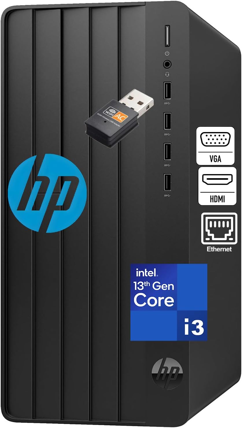HP Business Desktop Tower 290 G9 Computer| Intel 13th Gen Quad-Core| 16GB DDR4 | 256GB SSD | Lifetime Office