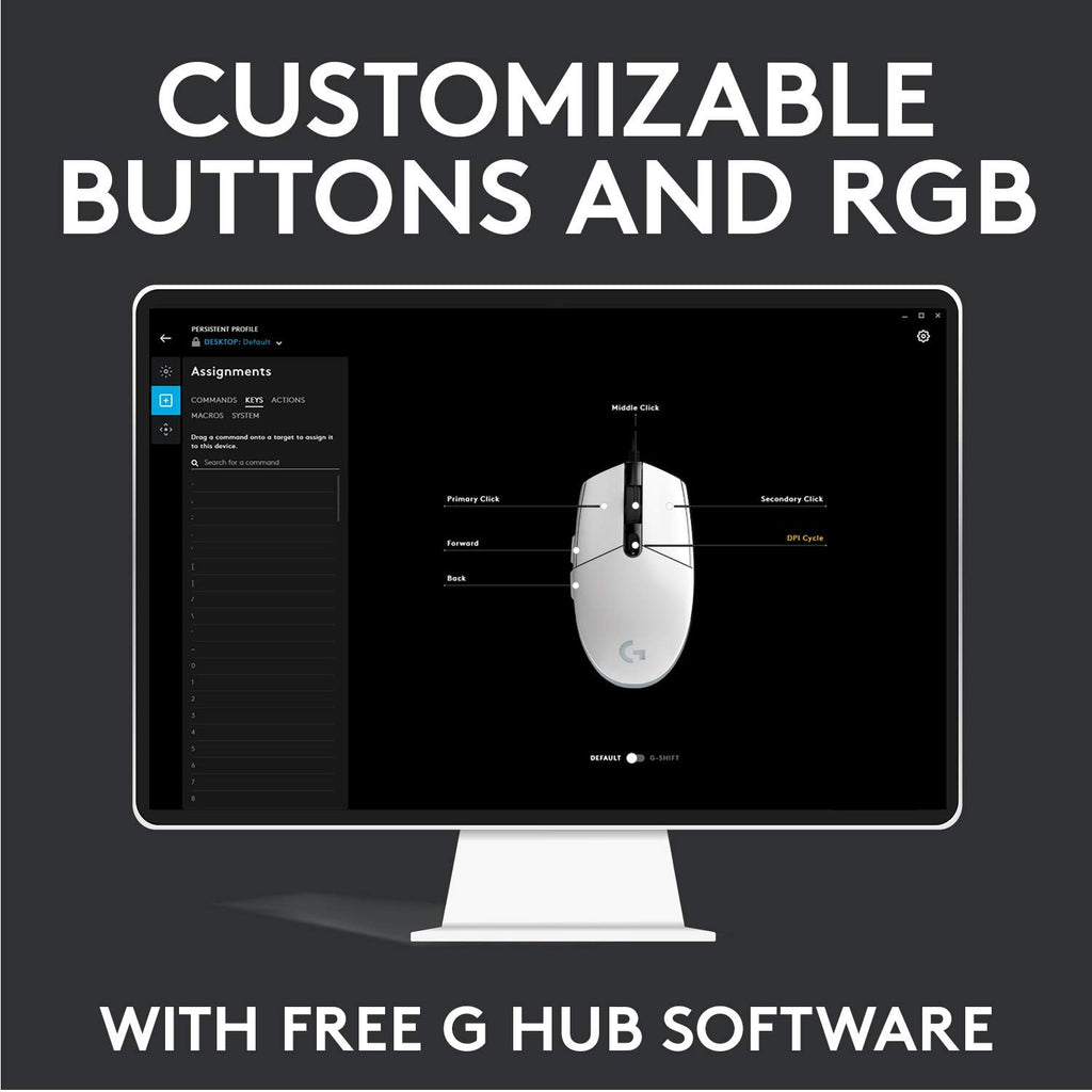 LOGITECH WIRED GAMING MOUSE G102
