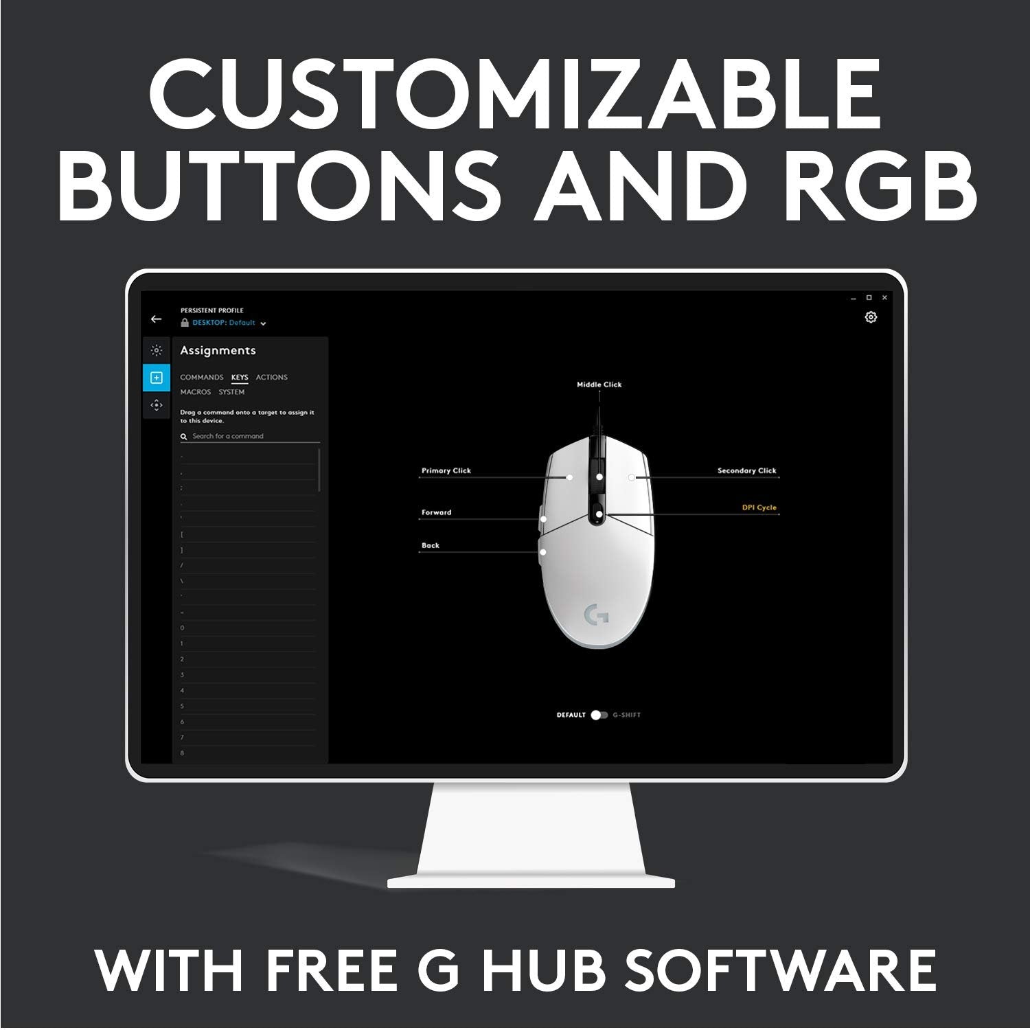 LOGITECH WIRED GAMING MOUSE G102