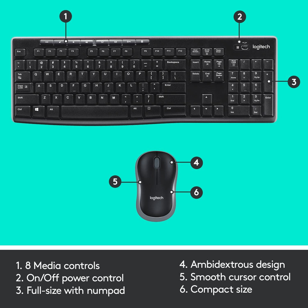 LOGITECH  WIRELESS COMBO MK275