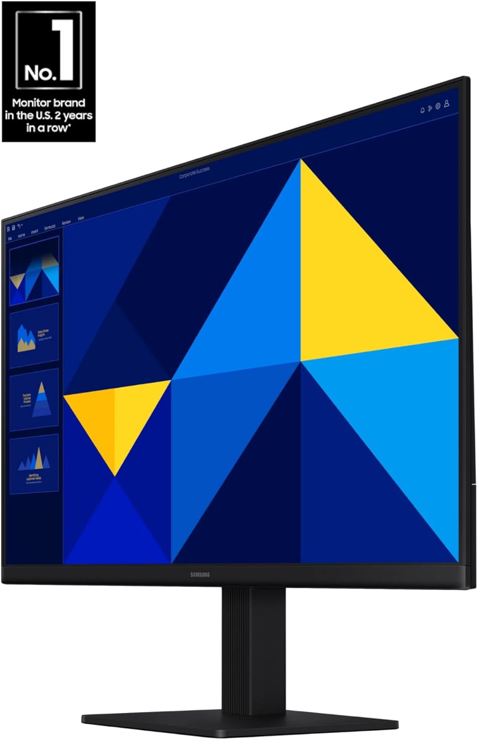 Samsung 24" (S30GD) Essential Monitor with IPS Panel and Tilt Only Stand, 100Hz Refresh Rate, Ergonomic