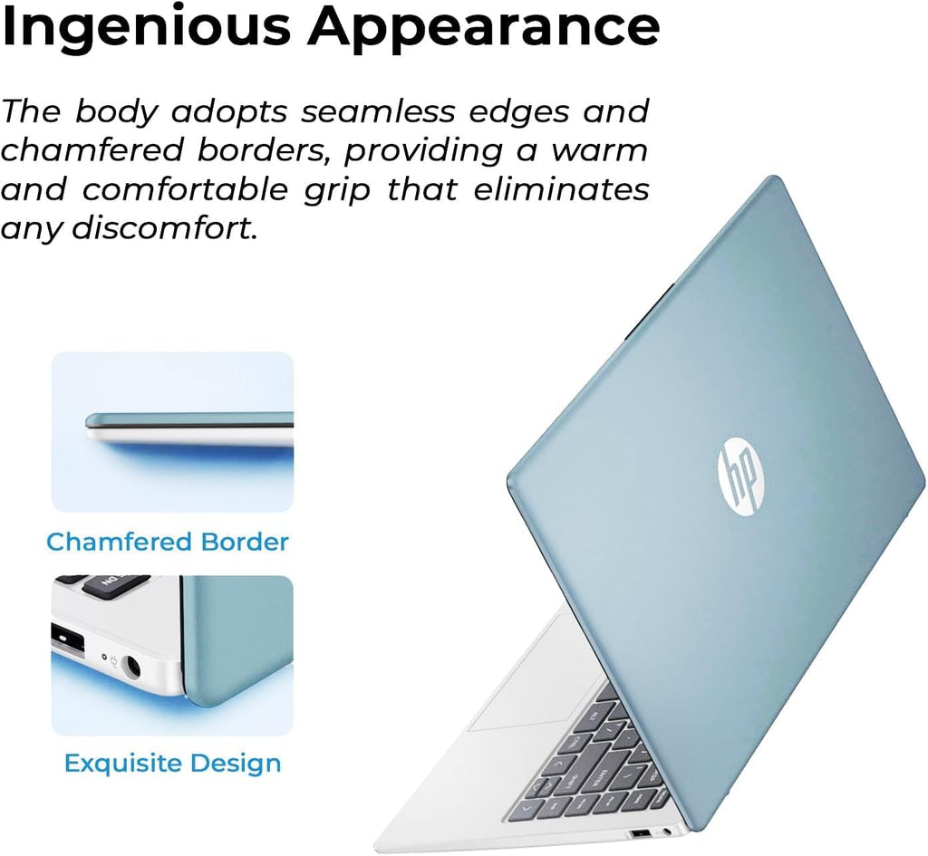HP Essential Laptop Computer • 2026 Edition • AMD High Performance Processor • 128GB SSD + 1TB Cloud Storage
