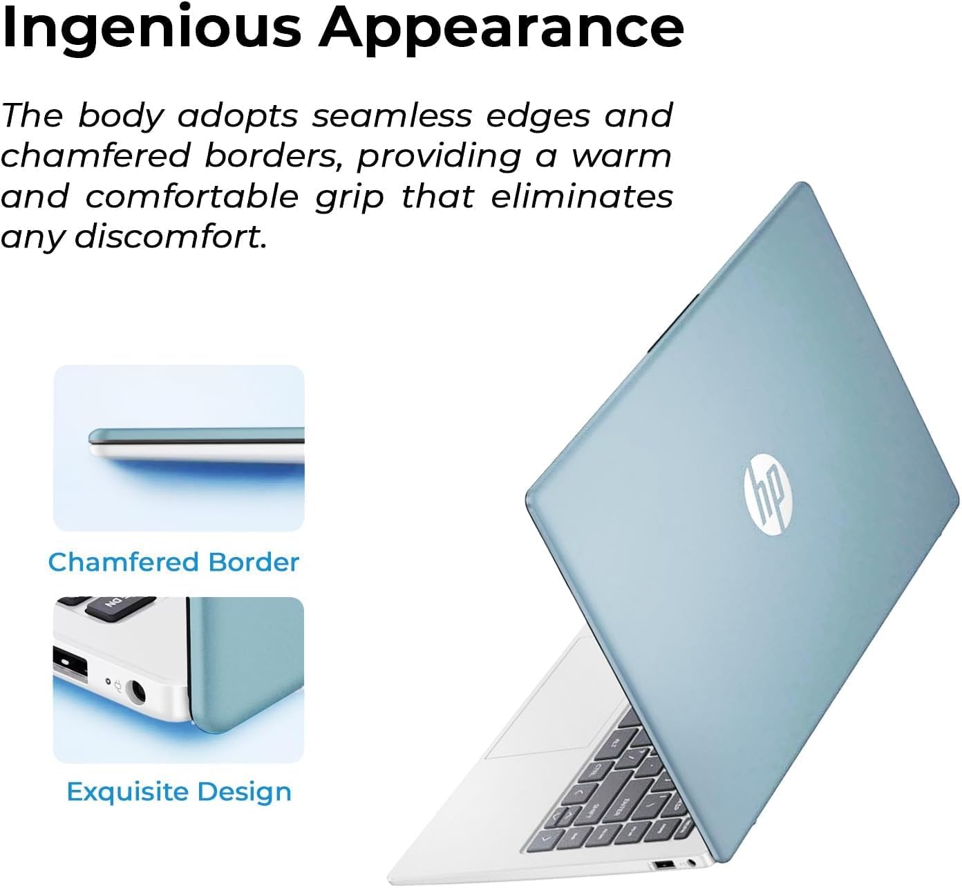 HP Essential Laptop Computer • 2026 Edition • AMD High Performance Processor • 128GB SSD + 1TB Cloud Storage