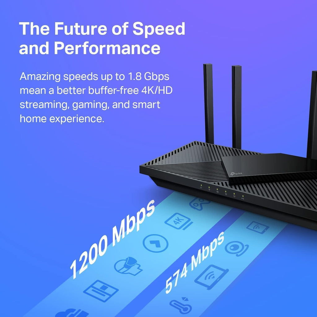 TP-Link AX1800 WiFi 6 Router (Archer AX21 V5) – Dual Band Wireless Internet, Gigabit, Easy Mesh, Works with