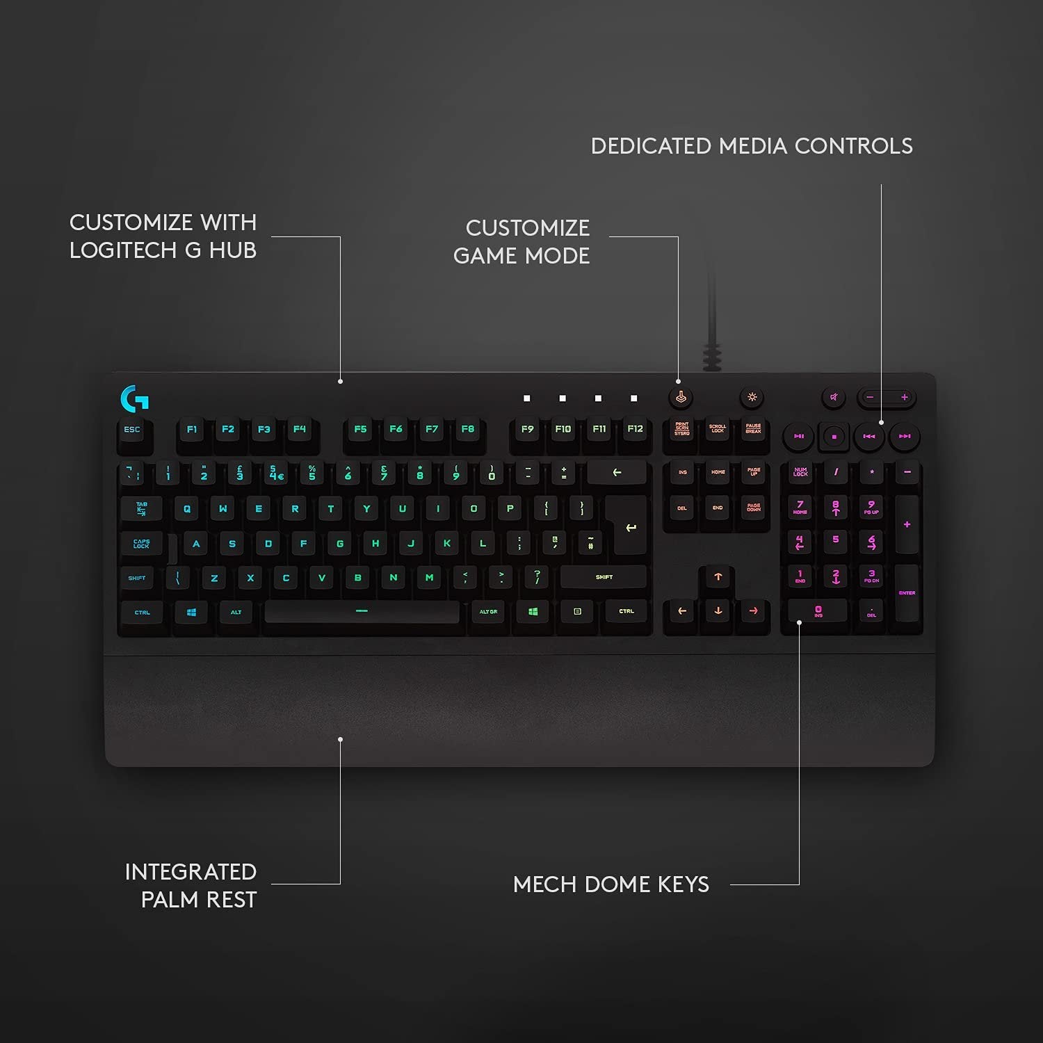 LOGITECH WIRED PRODIGY GAMING KEYBOARD G213