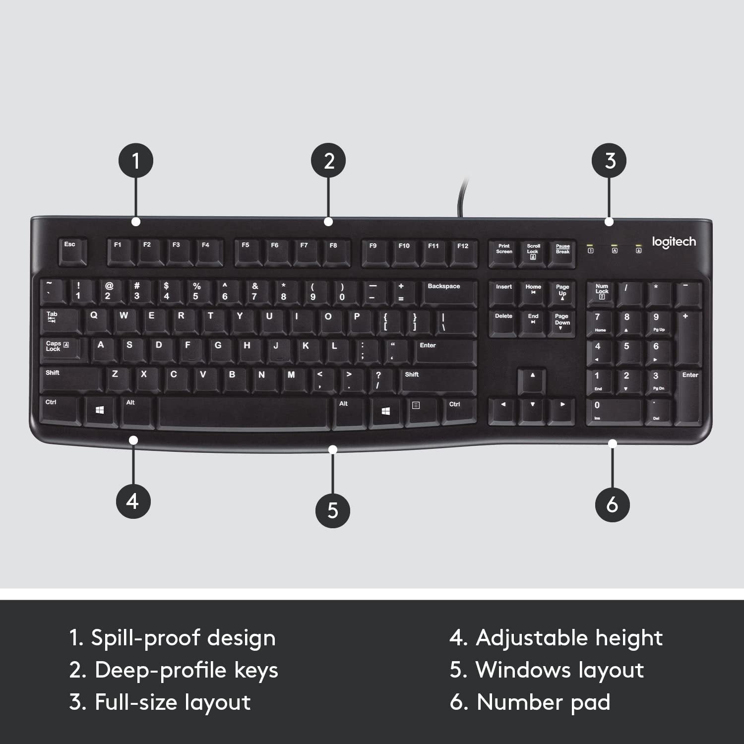 LOGITECH USB KEYBOARD K120