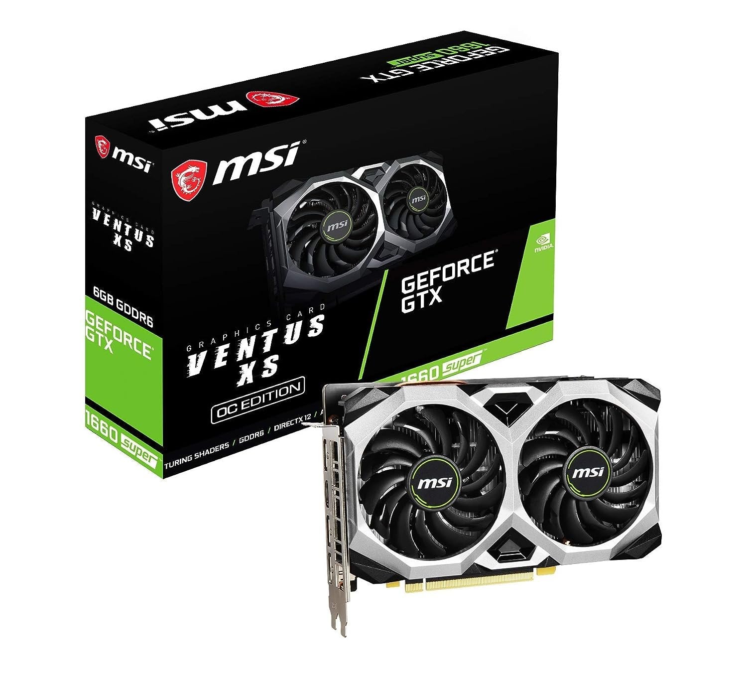 MSI GTX1660 SUPER VENTUS XS OC 6GB DDR6 GRAPHICS CARD