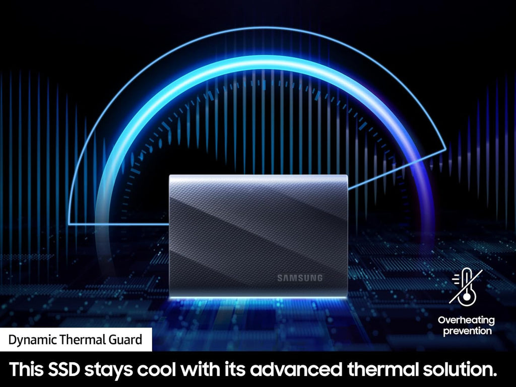 Samsung T9 Portable SSD 2TB, USB 3.2 Gen 2x2 External Solid State Drive, Seq. Read Speeds Up to 2,000MB/s for