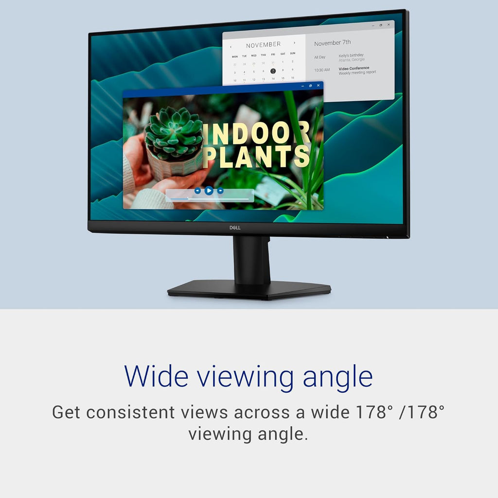 Dell 24 Monitor - SE2426H - 23.8-inch FHD (1920x1080) 144Hz 1ms Display, in-Plane Switching (IPS) Technology,