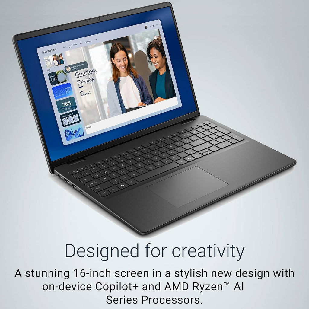 Dell 16 Inch FHD+ Touchscreen AI Powered Laptop, AMD Ryzen 7 170, 64GB DDR5 RAM, 1TB PCIe SSD, 16 Tops NPU,