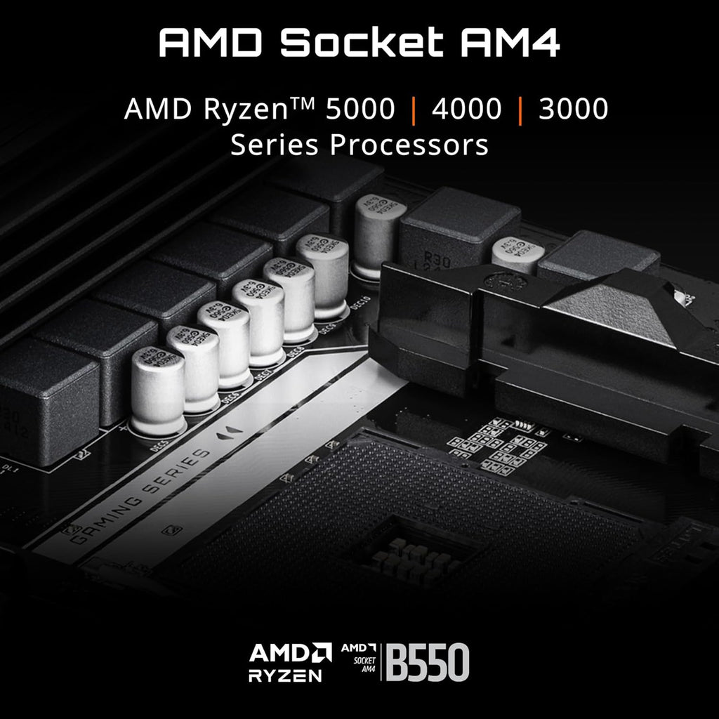 GIGABYTE B550 Eagle WIFI6 AMD AM4 ATX Motherboard, Supports Ryzen 5000/4000/3000 Processors, DDR4, 10+3 Power