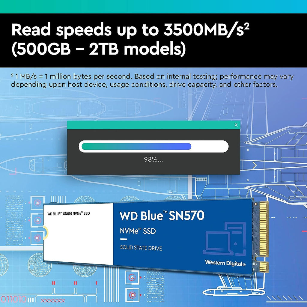 SSD WD BLUE SN570 NVME 2TB