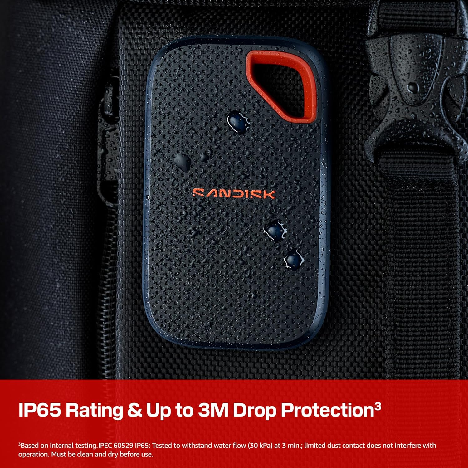 SANDISK 1TB Extreme Portable SSD (New Model) - up to 2000MB/s Transfer speeds, USB Type-C connectivity,