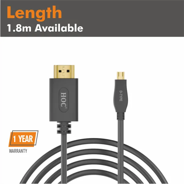 CABLE HOC HDMI TO MICRO HDMI 4K HM01 – 1.8L