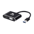 CONVEERTOR HOC USB 3.0 TO HDMI / VGA /AUDIO HUHVA