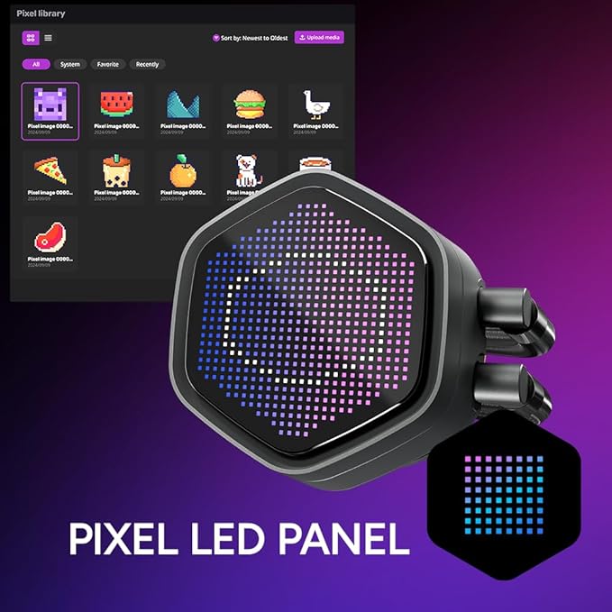 CPU FAN CM THERMAL LIQUID ML 240L ATMOS || PIXCEL LED