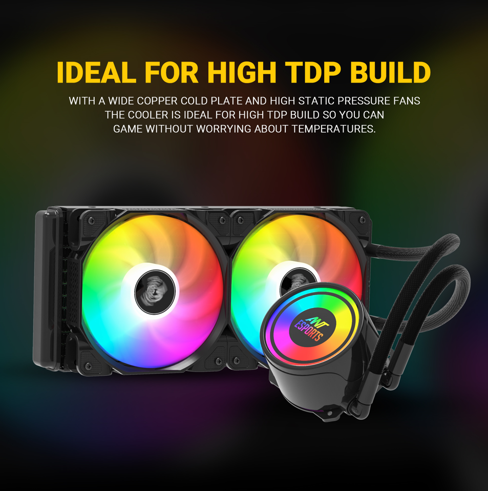 CPU FAN ANT ESPORTS LIQUID ICE240 ARGB