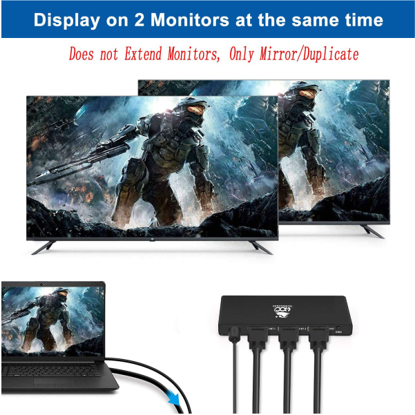 SPLITTER HOC HDMI 2PORT 4K HHSP-2P4K