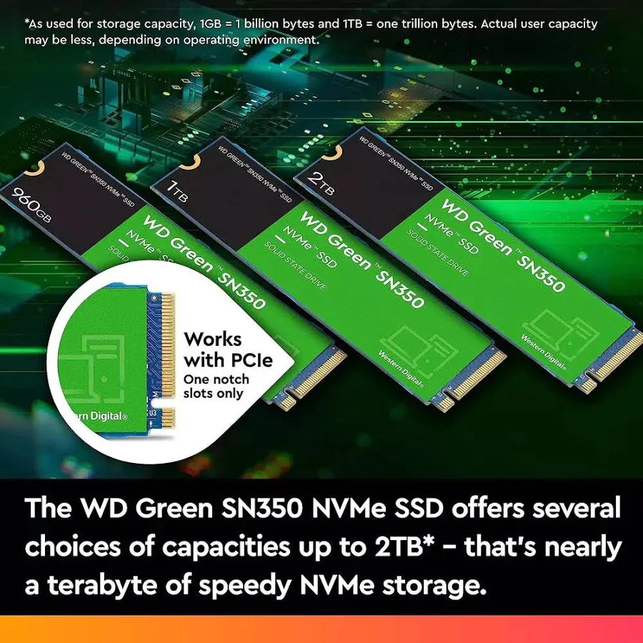 SSD WD GREEN SN350 NVME 1TB