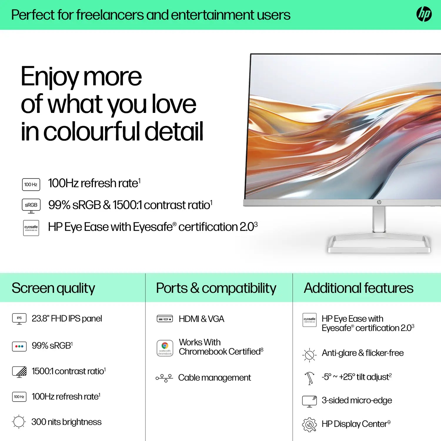 24″ LED HP IPS 524SW